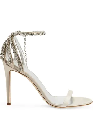 Giuseppe Zanotti Adele sandaler i mesh med krystaludsmykning
