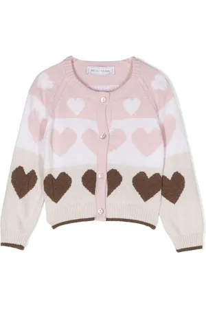 MONNALISA Cardigan med hjertetryk og knapper