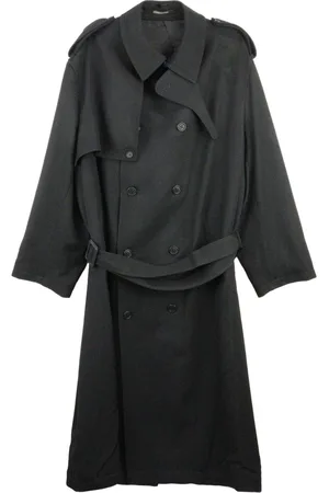 YOHJI YAMAMOTO K-Chin trenchcoat med flaplukning