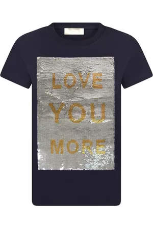 Elie saab T-shirt med paillet-panel