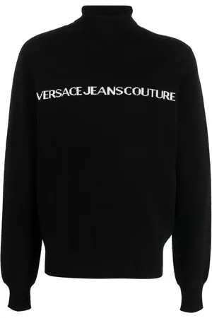 VERSACE Trøje med rullekrave og logotryk