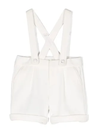 Dolce & Gabbana Teksturerede overalls-shorts med aftagelig rem