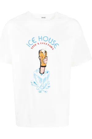 BODE T-shirt med slogantryk