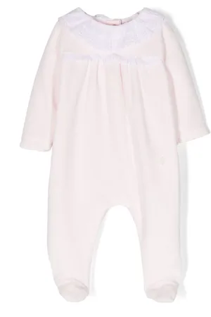 PATACHOU Pyjamas med flæsekrave og blondekant