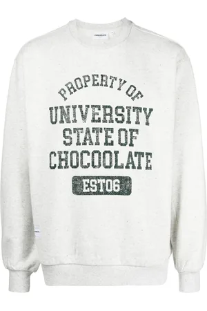 Chocoolate Sweatshirt med meleret effekt og logotryk