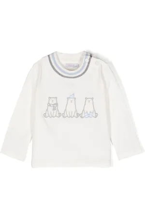 PATACHOU Stribet T-shirt med applikerede striber