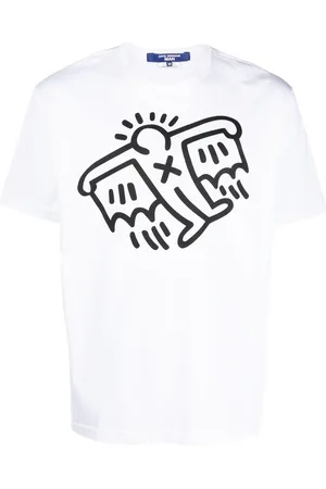 JUNYA WATANABE X Keith Haring Wonder T-shirt med grafisk tryk