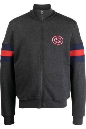 Gucci Sweatshirt med logomærke og lynlås