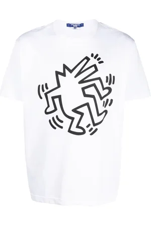JUNYA WATANABE X Keith Haring Wonder T-shirt med grafisk tryk