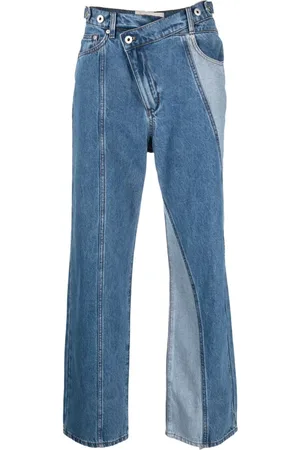 Feng Chen Wang Jeans i denim og dekonstrueret design