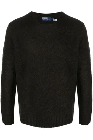 Ralph Lauren Trøje med børstet effekt og rund hals