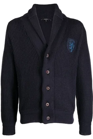 Gucci Ribstrikket cardigan med logomærke