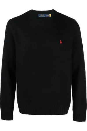 Ralph Lauren Striktrøje med Polo Pony-broderi