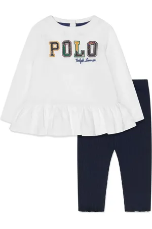 Ralph Lauren Ribbet buksesæt med broderet logo