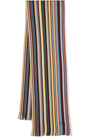 Paul Smith Spectrum uldtørklæde med striber