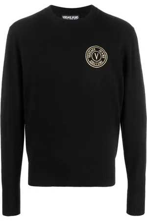 VERSACE Striktrøje med broderet logo