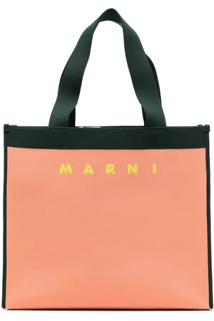 Marni Tote i jacquard med logo
