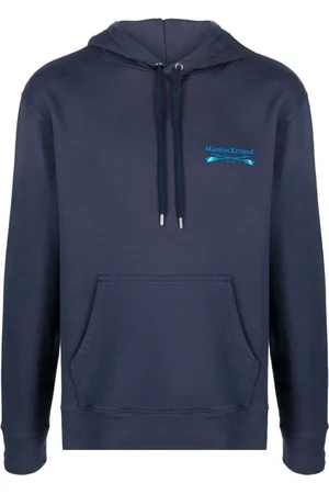 Maison Kitsuné Oars hættetrøje med broderet logo