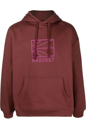 Rassvet Hættetrøje med flock-tekstur og logo