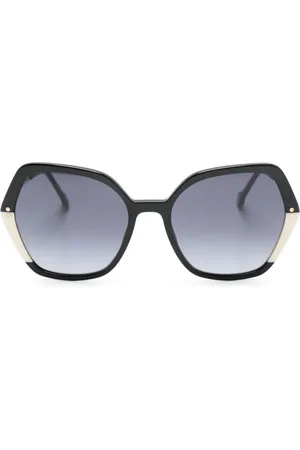 Carolina Herrera Tofarvede oversize solbriller