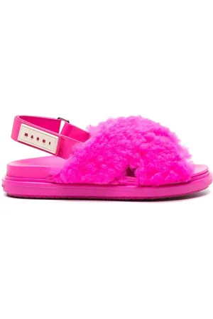 Marni Fussbet sandaler i lammeskind
