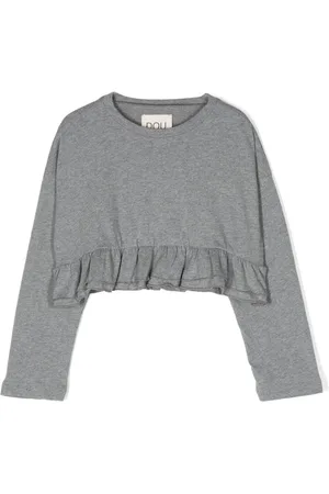 DOUUOD KIDS T-shirt med flæser