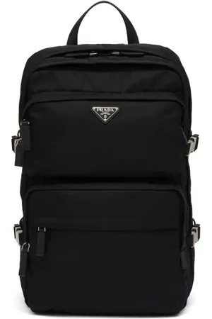 Prada Re-Nylon rygsæk og saffiano-læder