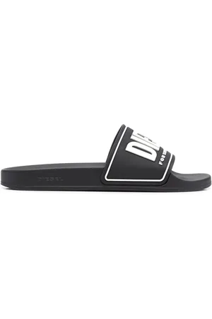 Diesel Flade sandaler med præget logo