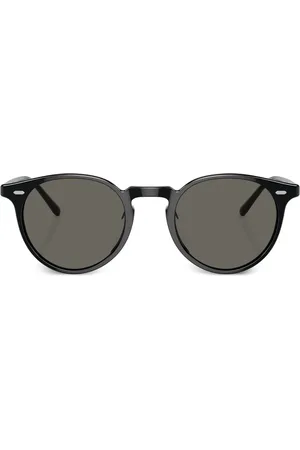 Oliver Peoples Runde solbriller med tonet glas