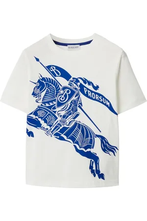 Burberry T-shirt med rund hals og EKD-tryk