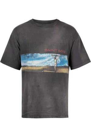 SAINT MXXXXXX T-shirt med painterly-tryk