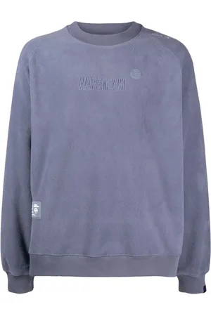 A Bathing Ape Fleece-sweatshirt med broderet logo