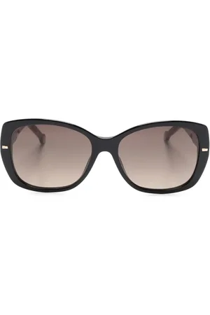 Carolina Herrera Oversize solbriller med tonet glas
