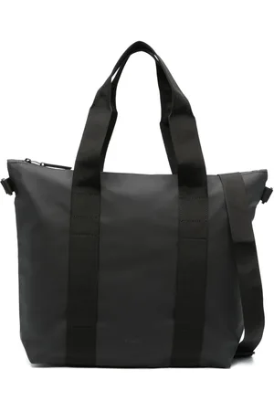 Rains Origami tote i imiteret læder med logospænde