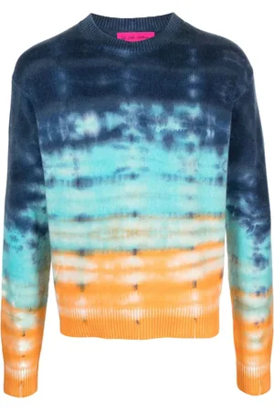 THE ELDER STATESMAN Sonar kashmir-trøje med batiktryk