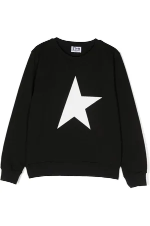 Golden Goose Sweatshirt med sænkede skuldre og stjernetryk