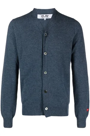 Comme des Garçons Cardigan med knapper og V-hals