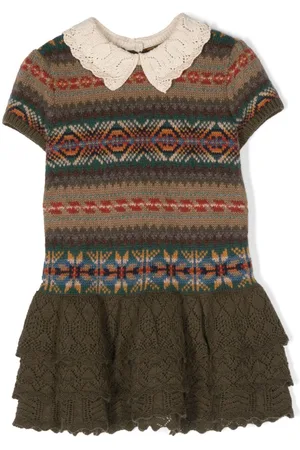 Ralph Lauren Kort fair-isle kjole i strik