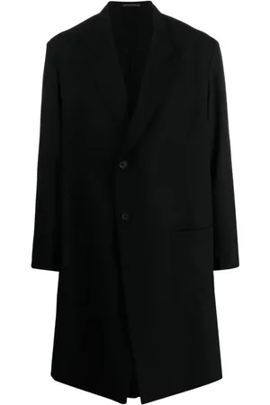 YOHJI YAMAMOTO Enkeltradet frakke med hakrevers