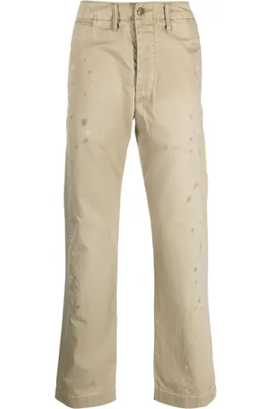 Ralph Lauren Sildebensmønstrede bukser med lige ben