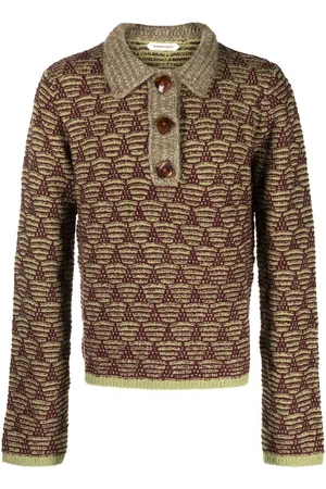 Namacheko Strikket polo med jacquard-mønster