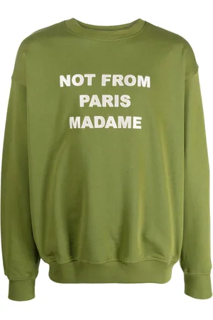 Drôle de Monsieur Sweatshirt med Le slogan-broderi