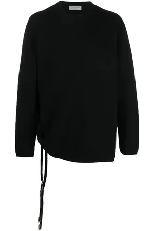 YOHJI YAMAMOTO Striktrøje med flettet detalje
