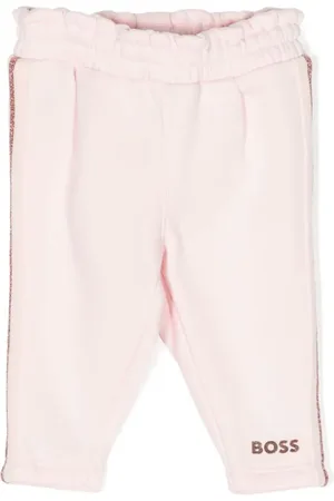 HUGO BOSS Joggingbukser med glimmerdetalje