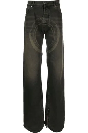 OFF-WHITE Wheel Over jeans med falmet effekt