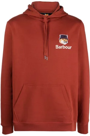 Barbour Hættetrøje i jersey med logobroderi