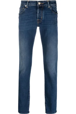 Jacob Cohen Stenvaskede jeans med smal pasform