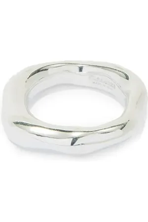 Jil Sander Ring med logo-indgravering
