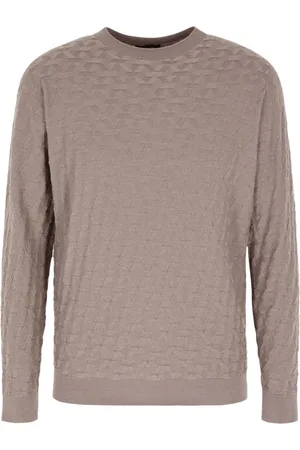 Giorgio Armani Geometrisk trøje med rund hals