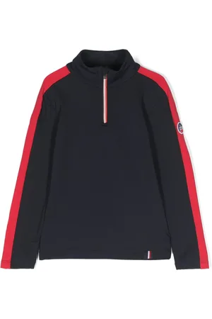 Fusalp Kids Trøje med kontraststribe og logo